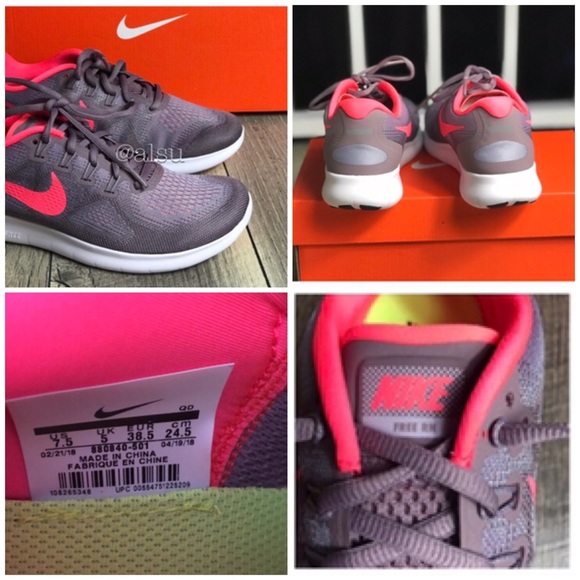 🌿Sale🌿 NWT Nike Free Rn 2017 Provence Purple Women's Size 6.5 880840 501 - Picture 3 of 7
